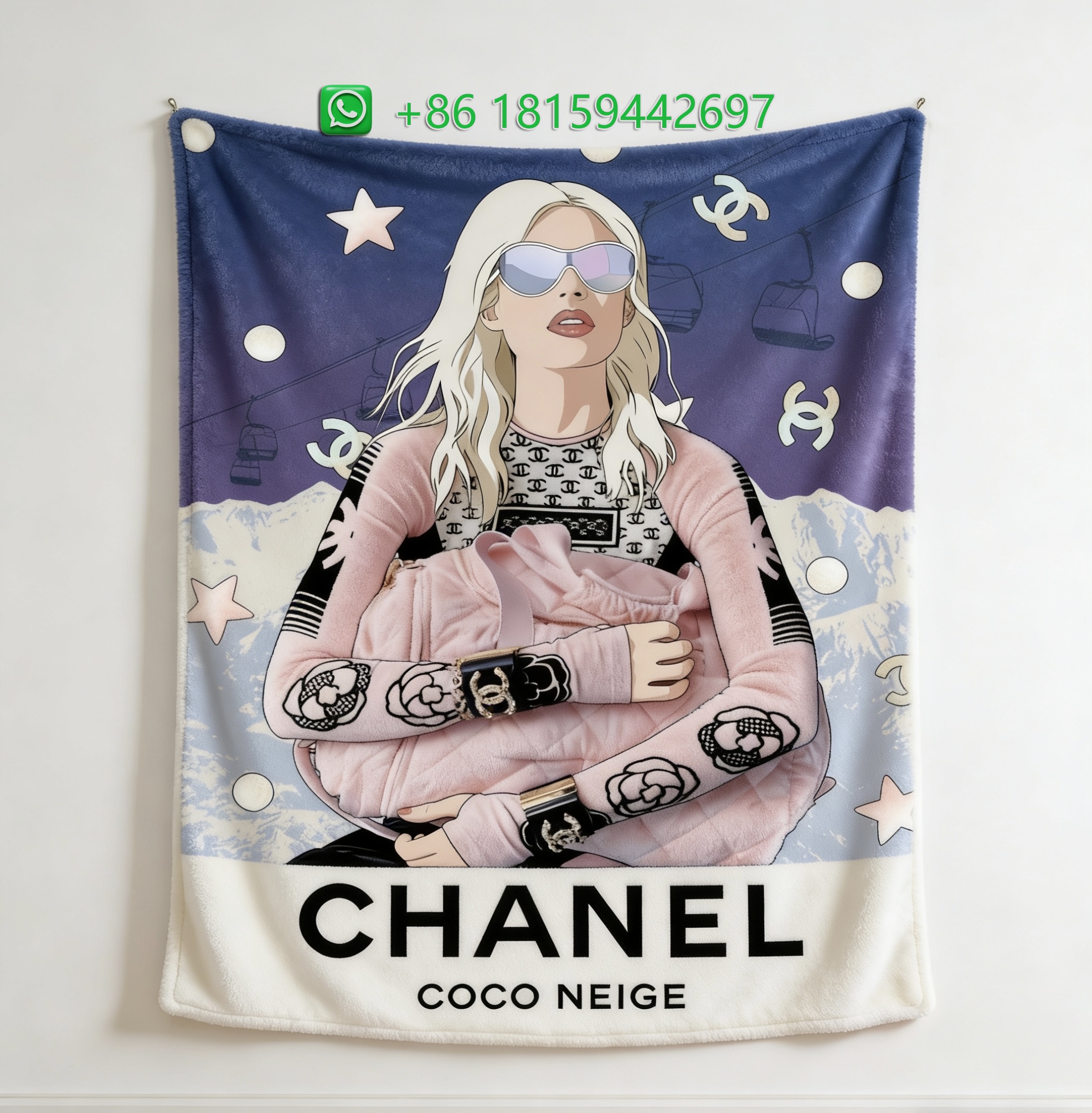Chanel Throw Blankets